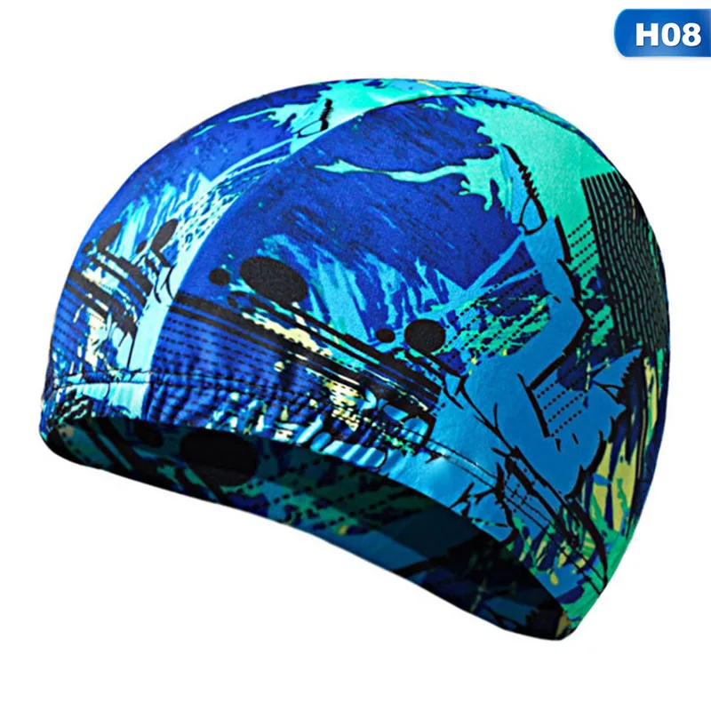 Hot Stylish Unisex Swimming Cap Waterproof Flexible Swim Pool Hat For Adult Men Women Kids 1PCS Elastic Fabric Swim Cap