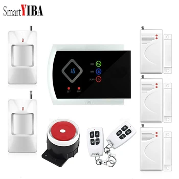 

SmartYIBA APP Control Voice Prompt GSM Security Alarm System for Home Security English/Germany/Italian/Panish menu For Option