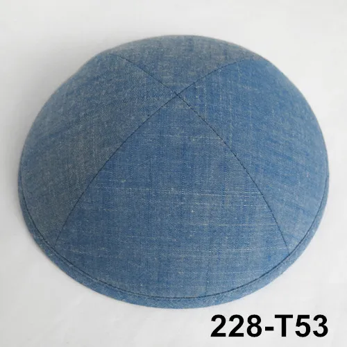 Джинсовая кепка 19 см kippot kippa yarmulke KIpa Skullies Beanies, Еврейская кипа с черепом