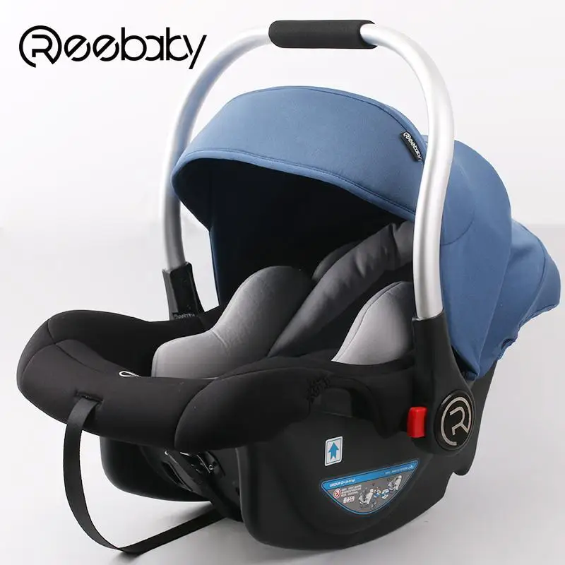 Reebaby0-1 лет детская корзина безопасности сиденья ребенка автомобиля Колыбель 3c Сертификация - Цвет: blue