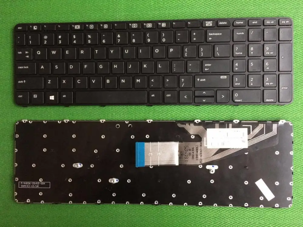 

For HP Probook 470 G3 450 G3 455 G3 US keyboard with frame black