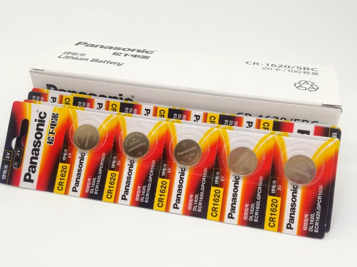 200pcs/lot New Original Battery For Panasonic CR1620 3V Lithium Button Cell Batteries CR 1620 Watch Remote Control Calculator 200pcs/lot New Original Battery For Panasonic CR1620 3V Lithium Button Cell Batteries CR 1620 Watch Remote Control Calculator
