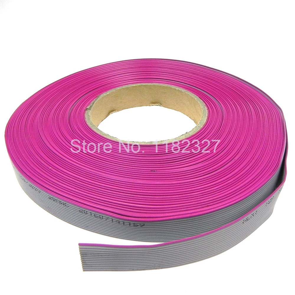 Flat Ribbon Cable UL2651 105C AWG28 14Pin 1.0mm pitch 1000mm  1 meters Grey Color IDC cable 1