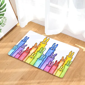 

Cartoon Animals Giraffe Monkey Printing Front Door Mat Bathroom Carpet Floor Mats for Kids Room Kitchen Bedroom Outdoor Rugs