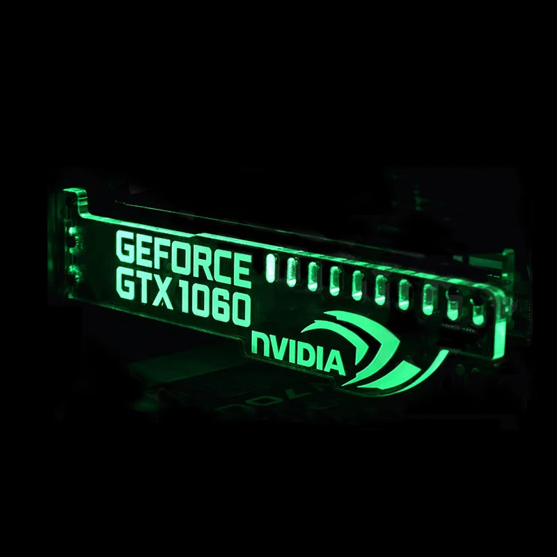 Green Extended Version For GeForce GTX 1060 NVIDIA LED Luminous