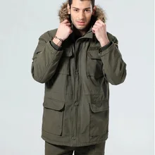 Военный 101 Airborne Division M65 хлопок ветровка бренд высокого качества утолщение зимнее мужское теплое пальто парка