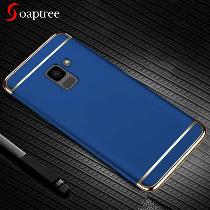

Full Protect Case For Samsung Galaxy A6 A8 J6 2018 A5 2017 J5 2016 J5 Prime J7 Plus A3 J3 J4 Cases 3in1 Plated Plastic Covers
