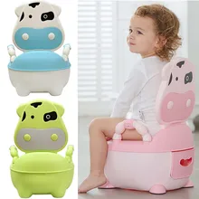 Cowcoбыл мультфильм ребенка туалет детские горшки Портативный Туалет складные лестничное кресло бренд легко носить с собой легко мыть