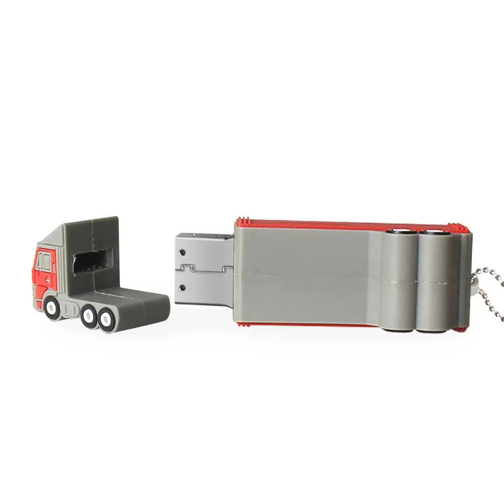 Хит мультяшная флешка пожарная машина Usb флеш накопитель 4 ГБ 8 16 32 бесплатная