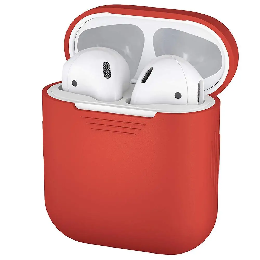 

Shockproof Soft Silicone Protector Case Cover Shield for Apple for AirPods Earphones Fashion Portable Protective Case