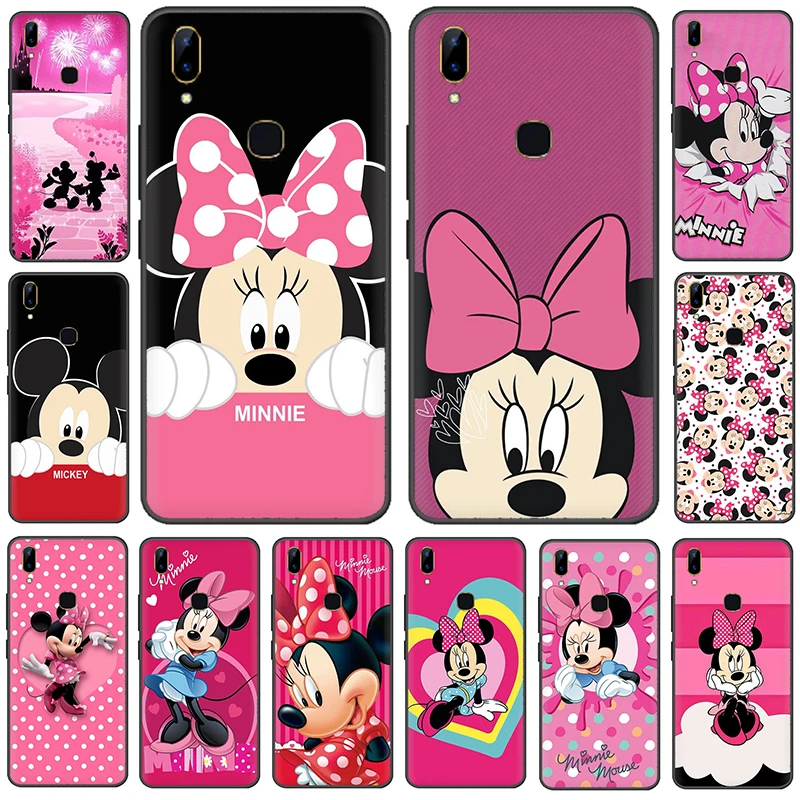 

Minnie Mouse Girls Cute Silicone phone case for VIVO V15 V11 Pro V9 V7 V5 Y17 Y55s Y69 Y71 Y81s Y91C Y93 Y66 X9s