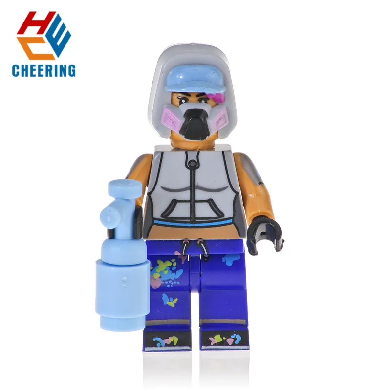 

Single Sale Building Blocks Game Plastic Default Skin Tekinque Cuddle Team Leader Zoey Bricks Models Toys For Children PG1775