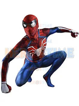 

3D Print PS4 Insomniac Spiderman Costume Game Spiderman Fullbody Suit Halloween Superhero Costume For Adult/Kids/Custom