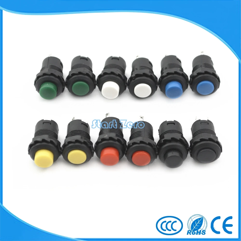 10pcs 12mm Lock Latching OFF- ON Push Button Switch maintained fixed pushbutton switches Self-Lock button 10pcs 12mm Lock Latching OFF- ON Push Button Switch maintained fixed pushbutton switches Self-Lock button
