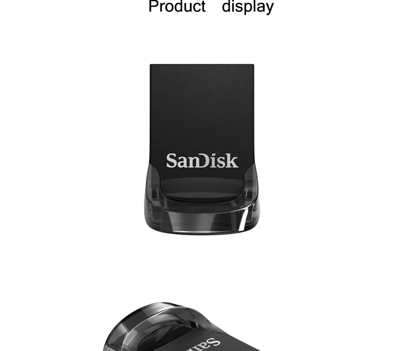 SanDisk Флешка Ultra Fit 3,1 16 ГБ 32 ГБ 64 Гб флэш-накопитель USB 3,1 CZ430 128 ГБ 256 ГБ Оригинальная карта памяти 130 МБ/с./с U диск для ПК