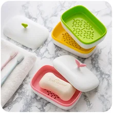 Креативный большой размер мыльница Аксессуары для ванной комнаты пластиковая ванная комната креативный двойной сливной держатель мыла Нескользящая мыльница для ванной комнаты