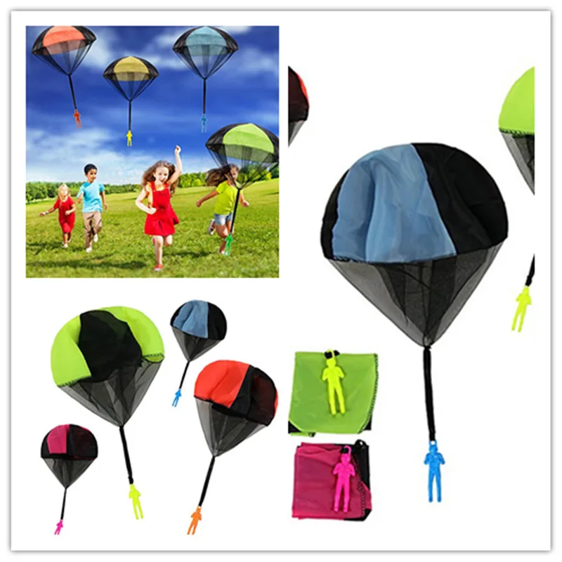 43.7cm Kids Mini Play Parachute Toy Hand Throwing Soldier Outdoor