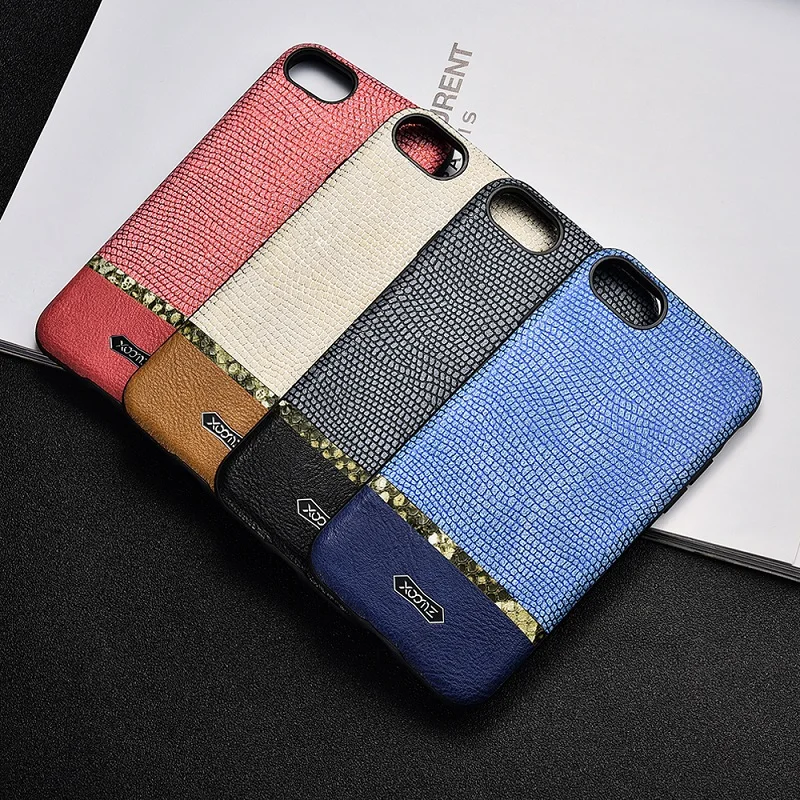 XOOMZ-for-iPhone-8-Phone-Case-Fashion-PU-Leather-Slim-Back-Case-Cover-for-Apple-iPhone