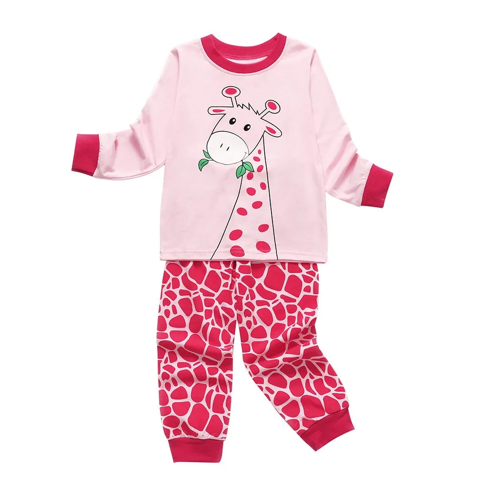 

100 cotton boys girls pajamas sets kids pajama children sleepwear toddler baby pyjamas pijamas pjs for 1-7 years#30GY
