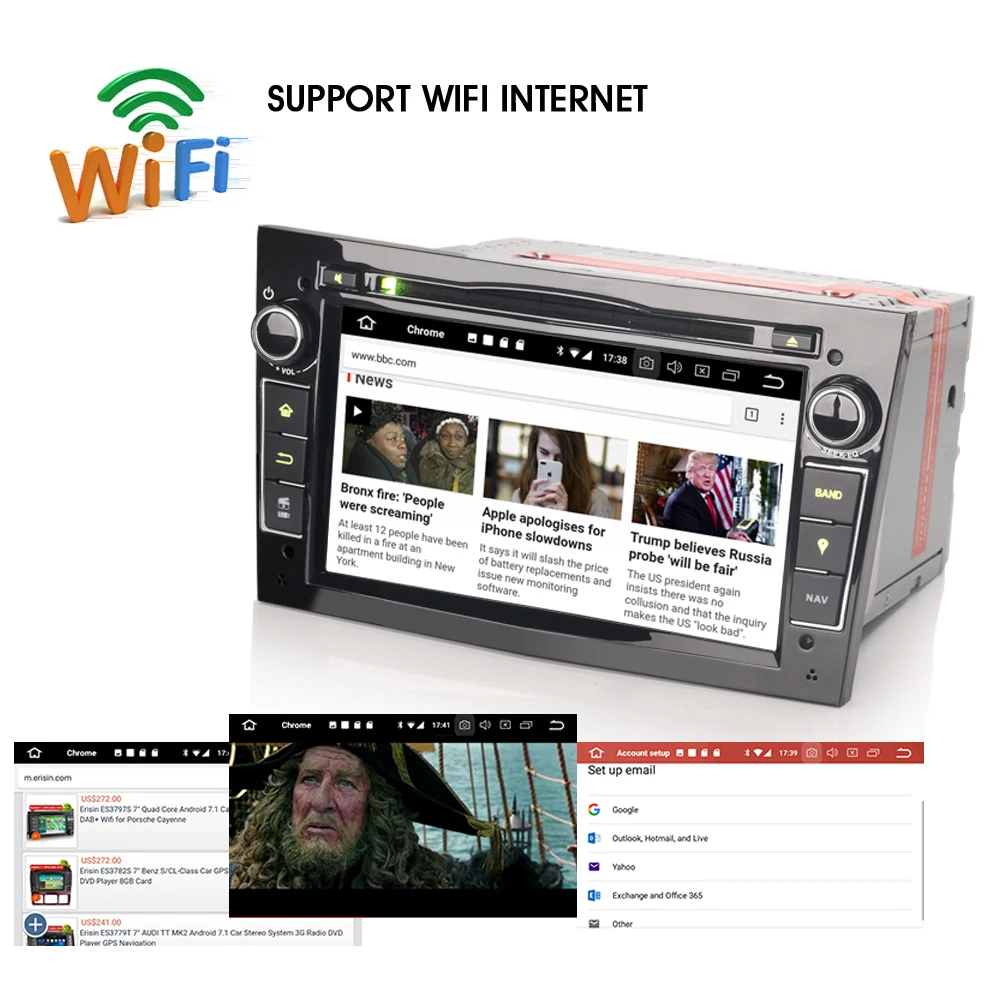 Автомобильный DVD плеер Android 8 0 DAB + MP3 GPS навигация Sat Nav радио для Opel Astra H Vectra C Zafira Wi Fi