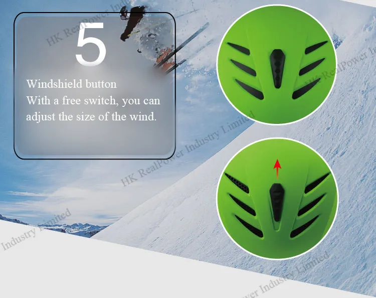 Прочный лыжный катание Зимние виды спорта Сноуборд снегоход защитный шлем для взрослых с регулируемой вентиляцией