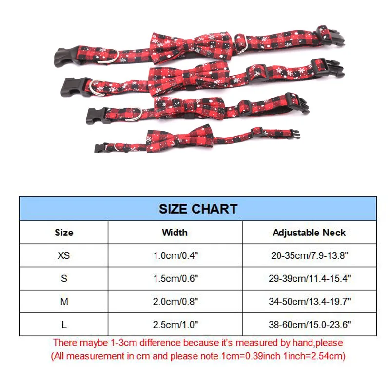 Pawstrip 4 размера Рождественский ошейник для снежной собаки милый бант ошейник для кошки мягкий полиэстер хлопок Регулируемый ошейник для питомцев для маленьких больших собак