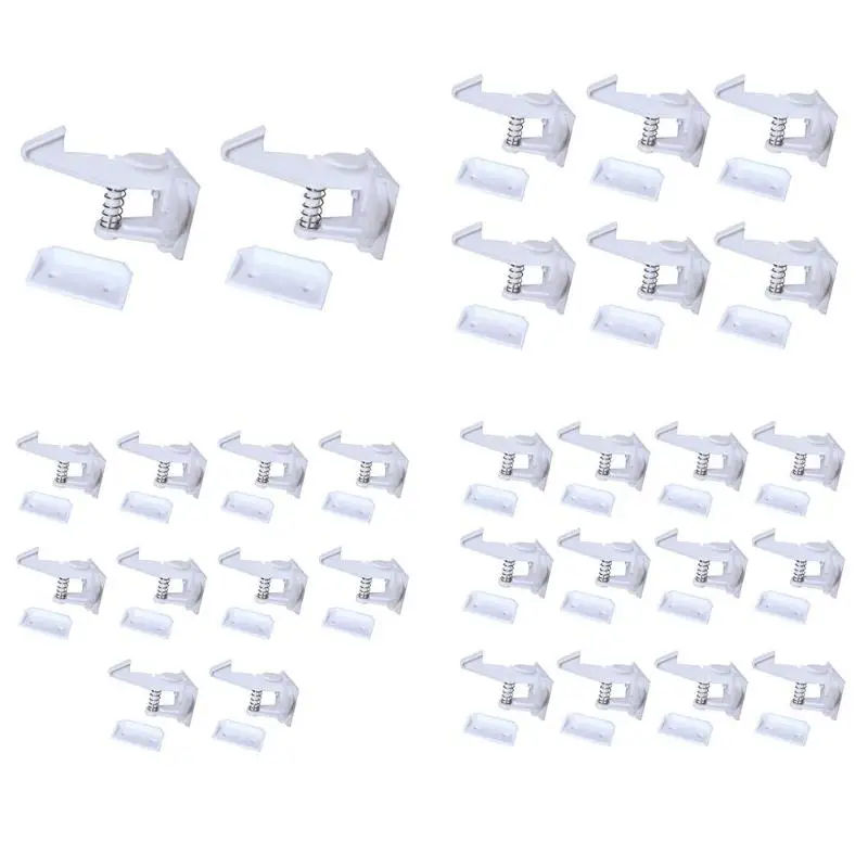 

12/10pcs Baby Security Locks Cabinet Door Durable Locks Children Protection Drawer Blocker Baby Kids Safety Cabinet Locks