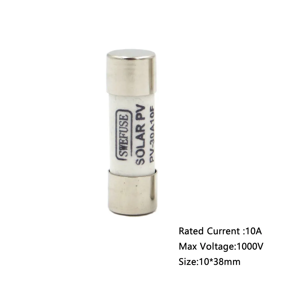 Fuse 10A MC4 разъем F Использовать протектор 5A 10A 15A 20A 30A 1000VDC F Использовать для солнечных батарей панели F Использовать держатель защитный фотоэлектрический - Цвет: Fuse 10A