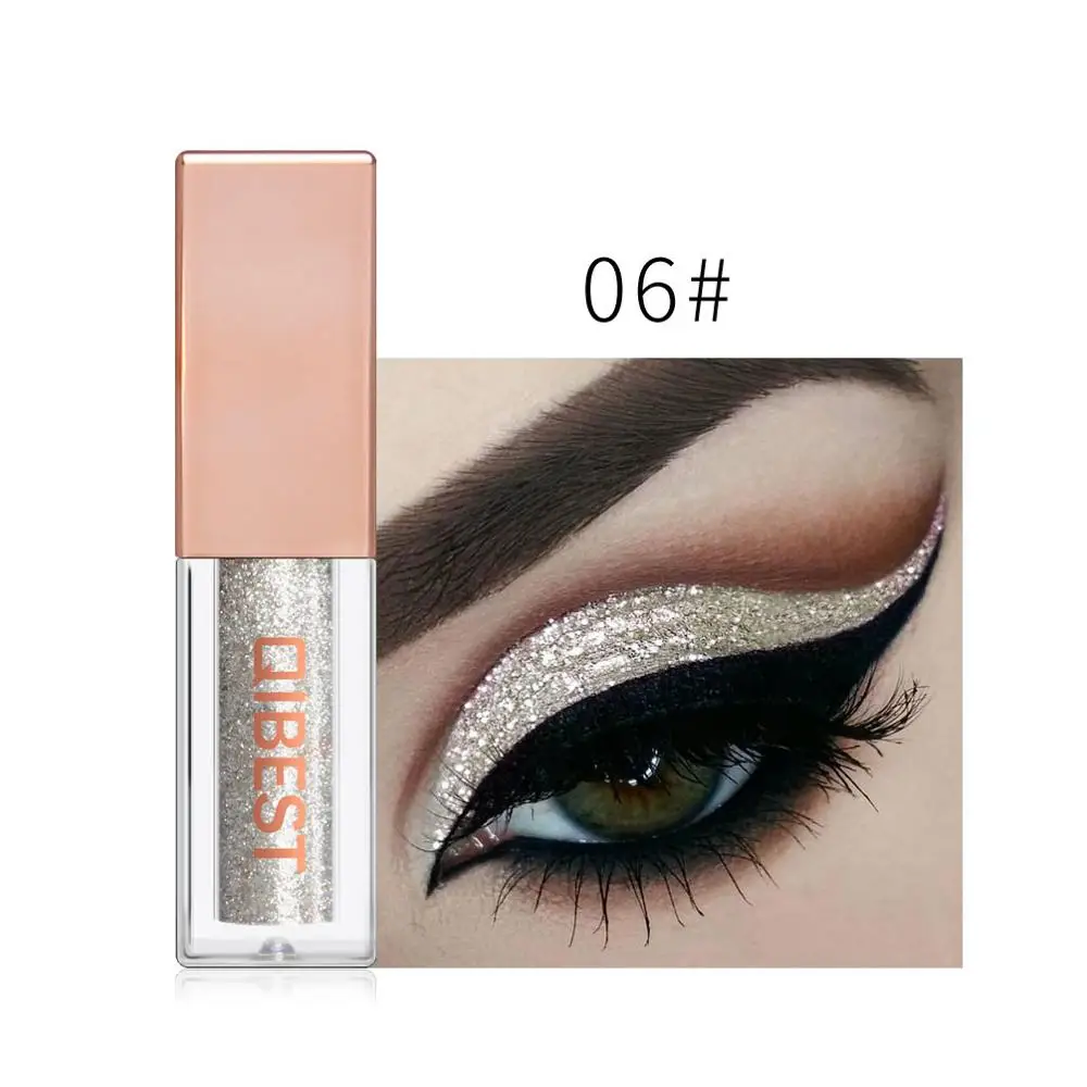 15 Colors Liquid Glitter Eyeshadow Pencil Shimmer Eyeshadow Waterproof Long-lasting Shimmer Eyeshadow Eye Makeup Accessorices - Цвет: 6