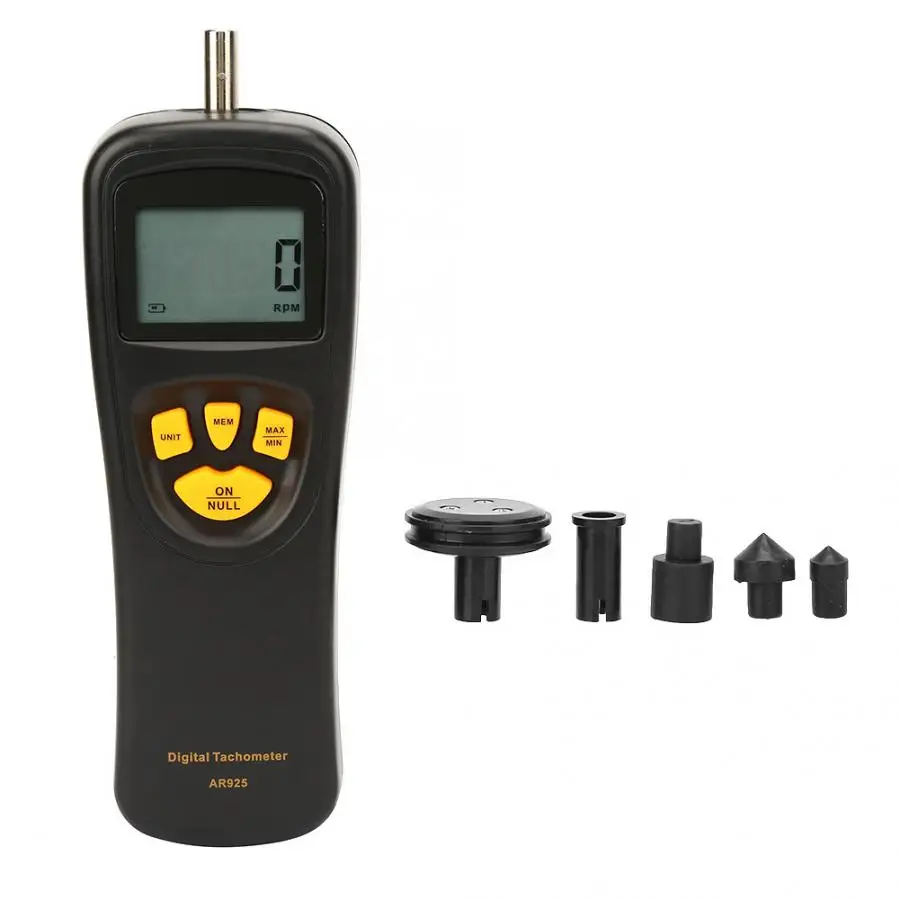 Умный датчик 0,5~ 19999 ОБ./мин AR925 контактный цифровой тахометр измеритель вращения с ЖК-подсветкой дисплей скорость