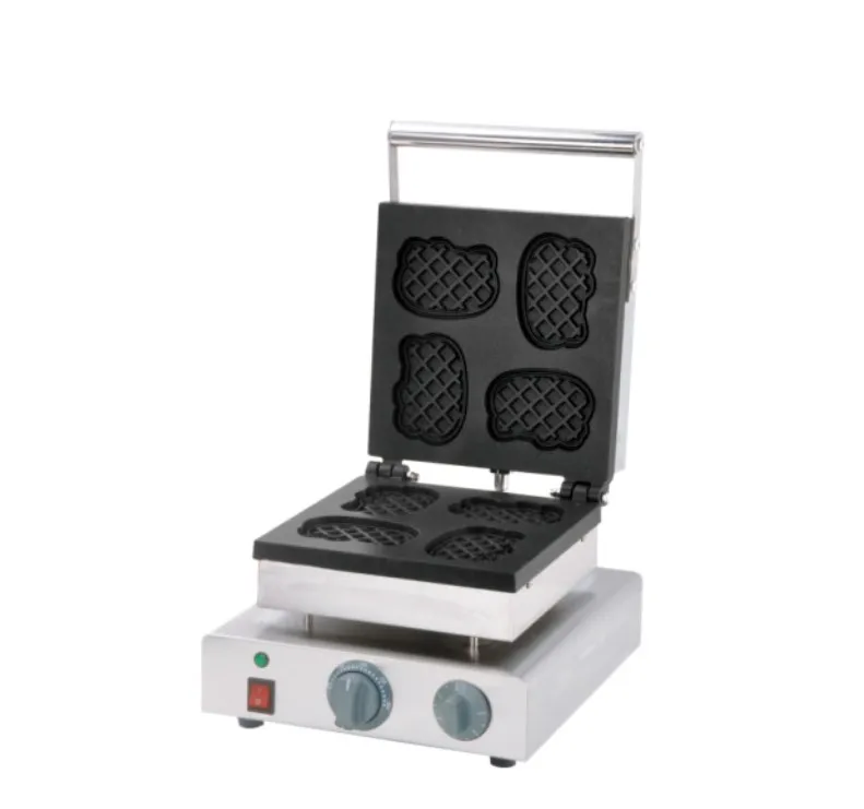 

Free shipping~ Electric Cartoon cat shape waffle maker machine / Khaki waffle maker