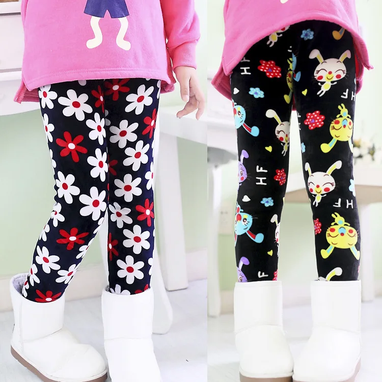New arrival 2014 winter girls leggings children cute pants