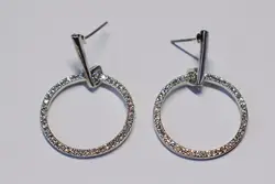 CHOW APINO 18/W из золотистого металла с блестящими камень серьги высокого качества для Женская мода ювелирные изделия