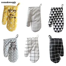 Милый мультфильм печати печь перчатки изолированные Мягкие Рукавицы теплоизоляция горшок держатель Microondas рукавицы кухонные инструменты для приготовления пищи