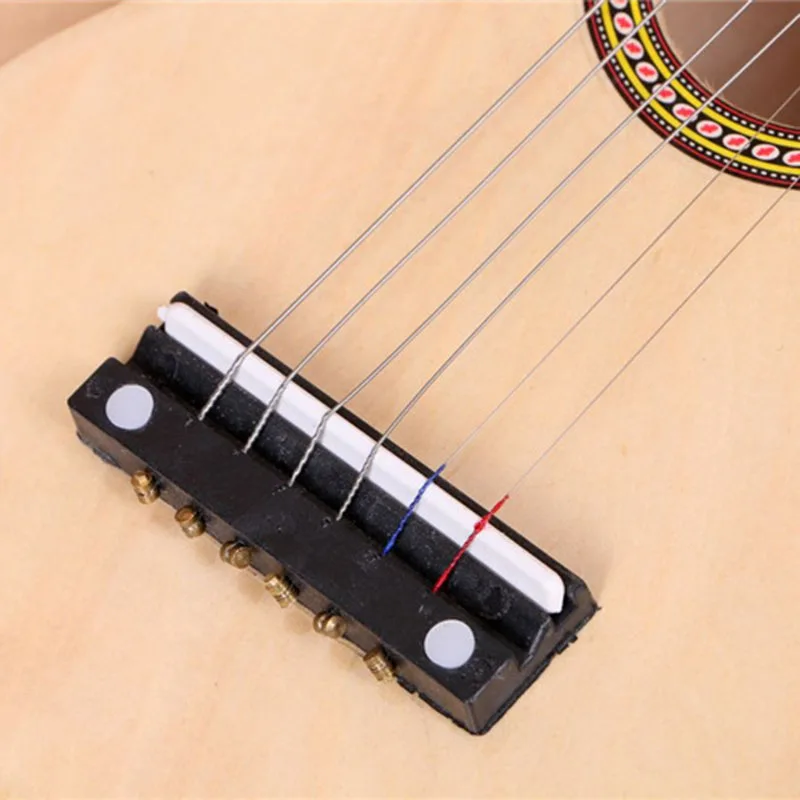 Деревянная детская Гитара Музыкальные игрушки с 6 струнами образовательные Музыкальные инструменты для детей FJ88