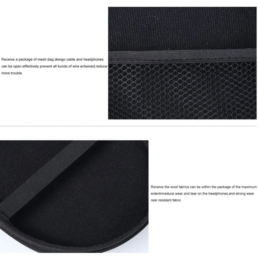 Жесткий Чехол для наушников гарнитура наушники Большие Портативные большие EVA наушники сумка для хранения дорожный Чехол для переноски