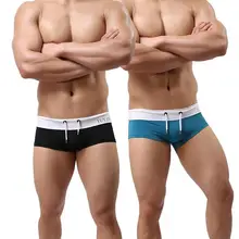 Мужские стринги и стринги с широким поясом, дышащие эластичные спортивные мужские трусы, мужские трусы-танга