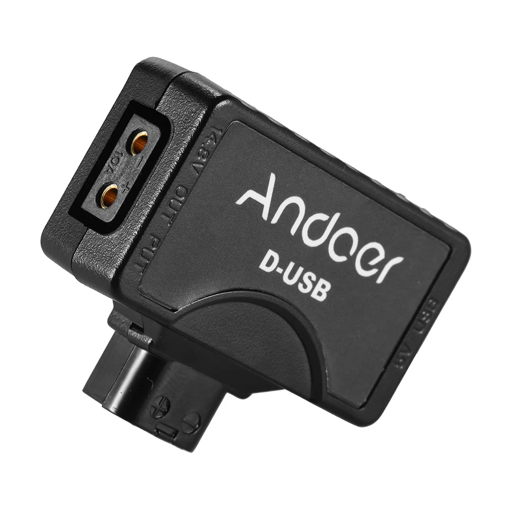 Andoer D-Tap to 5 V usb-переходник для V-Mount Camcorder camera аккумулятор для BMCC смартфона монитора