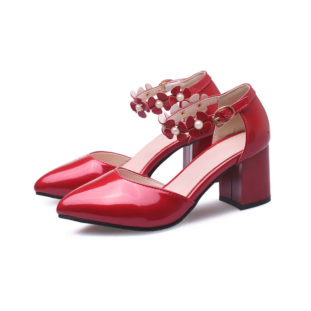 

Women's Sandals High Quality PU Shoes New Arrival Summer shoes Sweet Fashion Women Shoes S-HFL-7676 Big size with flower