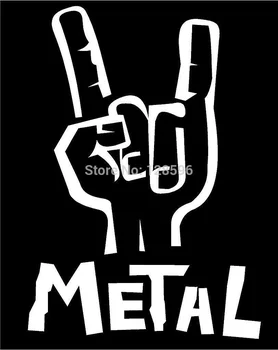 

Funny sticker Funny sticker Sign of the Horns Hand Heavy Metal car window sticker hot sell