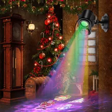 

2018 HOT Sell Double Head Slides Laser Proejctor Light Water Ripple/Pattern Effect Stage Light Outdoor Xmas/Halloween Projector