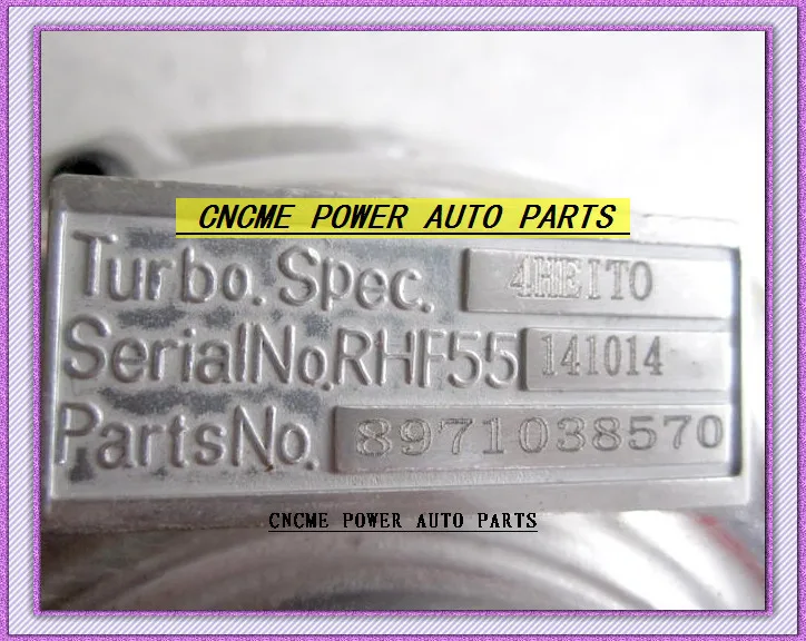 TURBO RHF55 8971038570 VC44012 TURBINE Turbocharger For ISUZU Truck 1997- Engine 4HE1-T 4HE1T 5.2L 190HP
