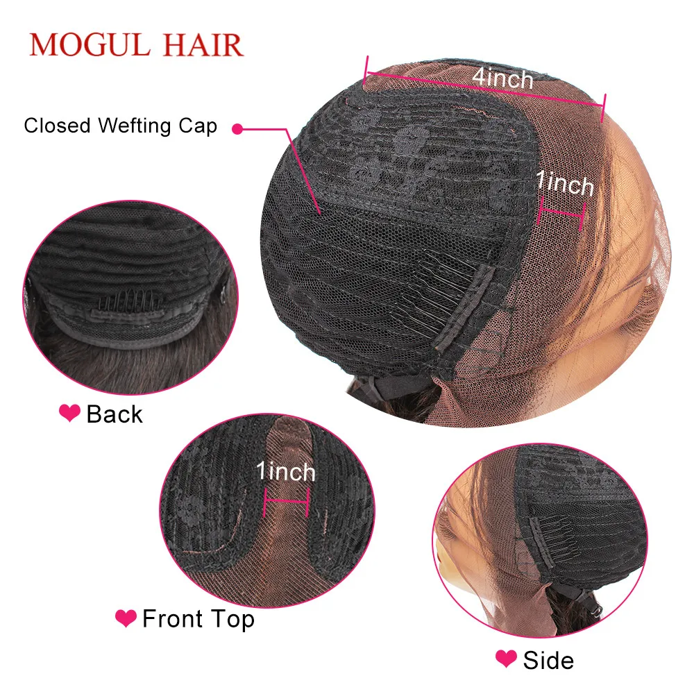 Mogul волосы T часть предварительно сорвал кружева передние человеческие волосы парики для черных женщин бразильские волнистые волосы 14-24 дюймов средняя часть