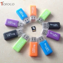 TOFOCO 20 шт./партия высокоскоростной 2,0 Мини Micro SD T-Flash TF M2 USB считыватель карт памяти Пластиковый USB кард-ридер
