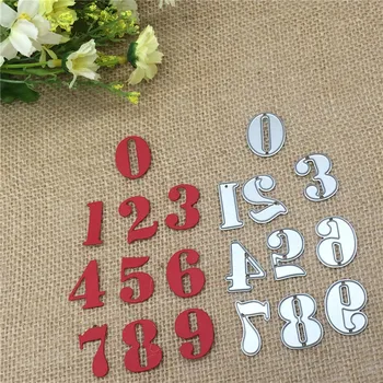 

1 Set 0-9 Numbers Metal Cutting Dies Stencils DIY Embossing Scrapbooking Decorative Paper Card Craft
