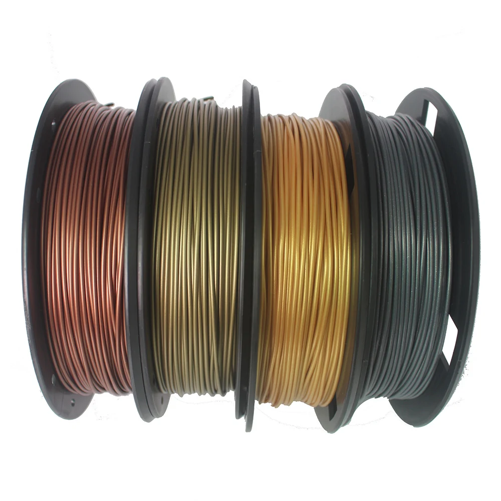 

CCTREE 3D Printer Metalfill Filament Golden Silver Copper Bronze 200g 4 Color