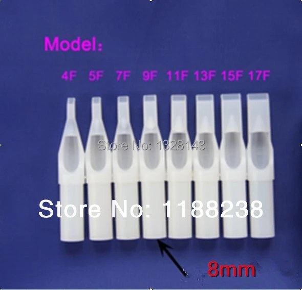 50 шт стерильные белые одноразовые пластиковые наконечники плоские наконечники 5f 7F 9F для игл наконечники для захвата трубок Татуировка насадка