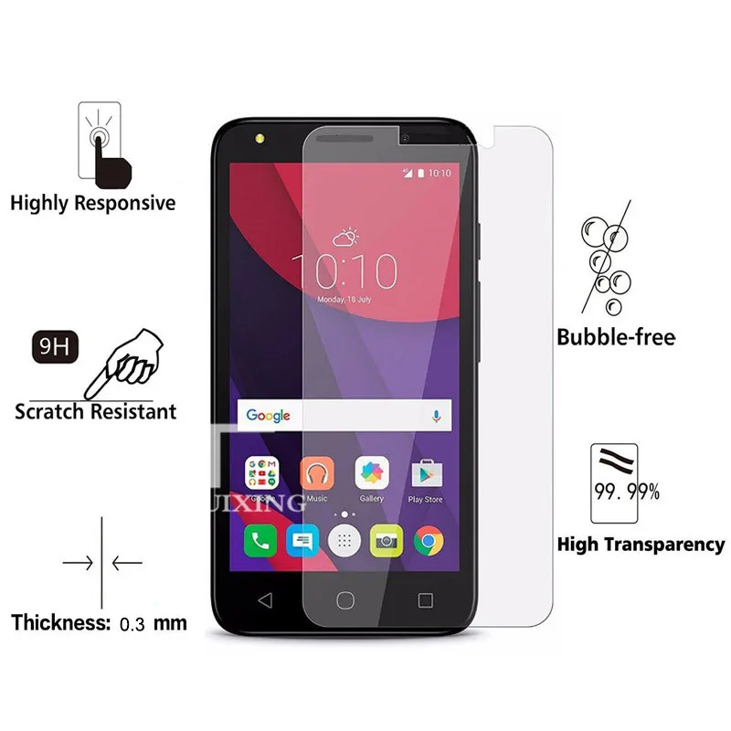 9H закаленное стекло для Alcatel One Touch Pixi 4 5 0 5010 Pixi4 5010D 5010X Защита экрана 0|Защитные
