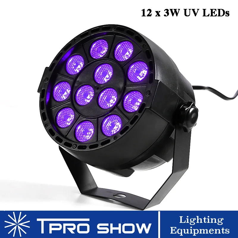 LED Par 12x3W Светодиодные сценические эффекты Светильник с изменяемым цветом RGBW и DMX 512 для диско-диджей-проектора - Цвет: 12 UV