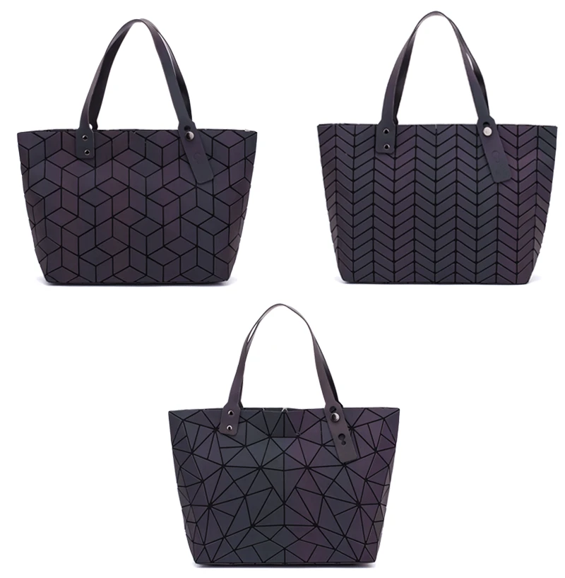 DIOMO модные Светоотражающие женские сумки-тоут кошельки и сумки роскошные сумки женские сумки дизайнерские геометрические сумки через плечо